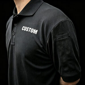 Men Tactical Short Sleeve Polo Shirt With Sleeve Pocket, Quick Dry Breathable Low Shrink Work Polo, Custom Logo Print Embroidery Uniform Tee Wholesale